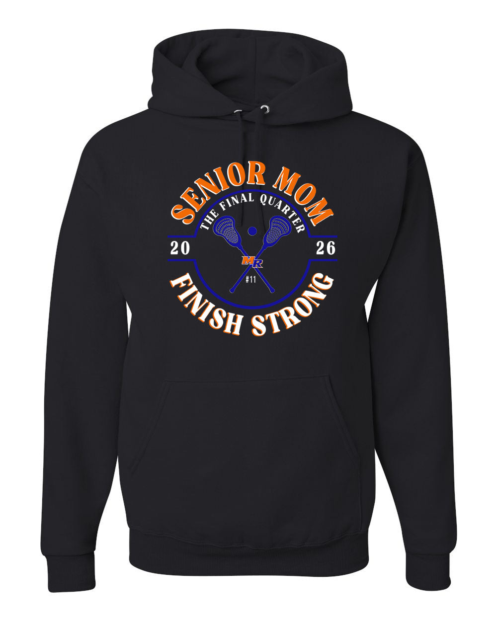 Senior MOM Hoodie Front LARGE logo