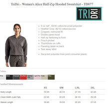 Load image into Gallery viewer, Southern Phillies 1/2 zip crop hoodie ALL DESIGNS IN THIS LISTING