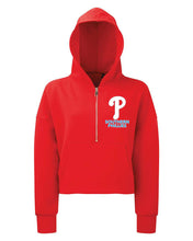 Load image into Gallery viewer, Southern Phillies 1/2 zip crop hoodie ALL DESIGNS IN THIS LISTING