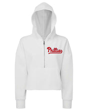 Load image into Gallery viewer, Southern Phillies 1/2 zip crop hoodie ALL DESIGNS IN THIS LISTING