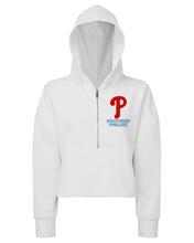 Load image into Gallery viewer, Southern Phillies 1/2 zip crop hoodie ALL DESIGNS IN THIS LISTING
