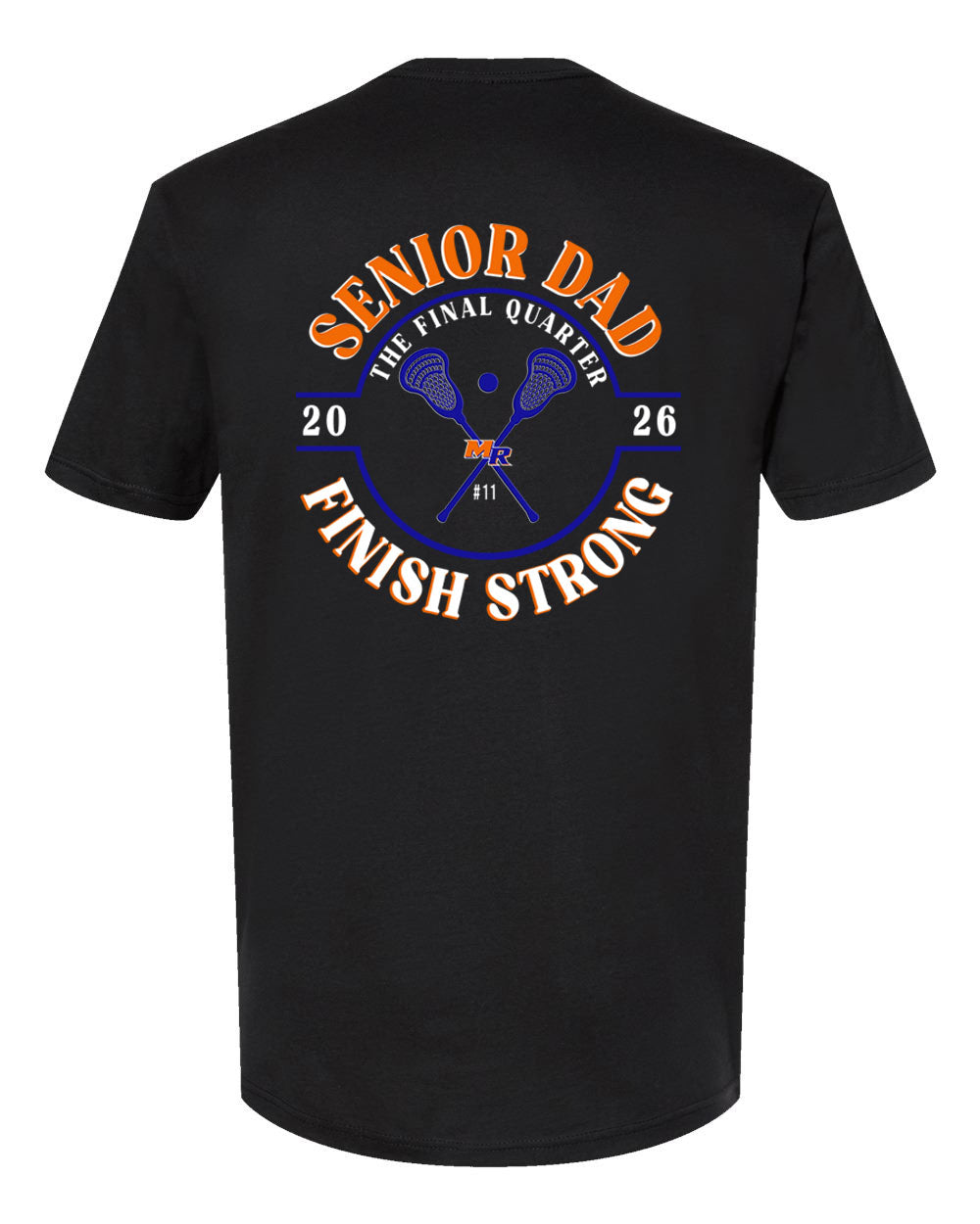 Senior Dad Short Sleeve Shirt LARGE BACK DESIGN