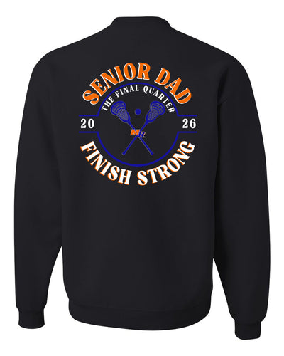 Senior Dad Crewneck Sweatshirt Large Back Image