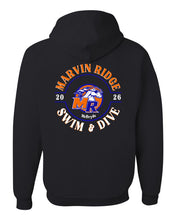 Load image into Gallery viewer, Marvin Ridge Swim &amp; Dive Hoodie Large Back Design, ALL DESIGN OPTIONS