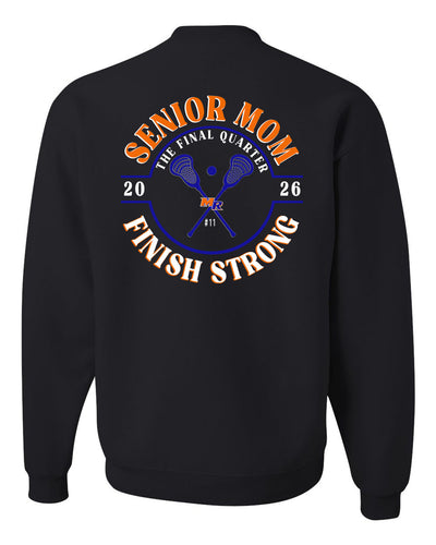 Senior Mom Crewneck Sweatshirt Large Back design