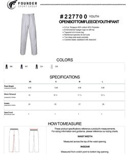 Bulldogs pocket print open bottom Sweatpants
