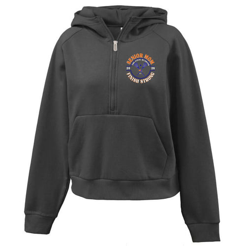 Senior MOM 1/4 zip hoodie Front Pocket Designs