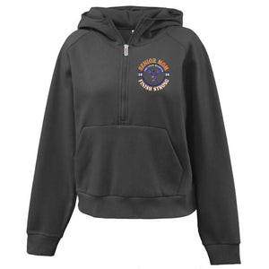 Senior MOM 1/4 zip hoodie Front Pocket Designs