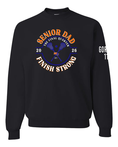 Senior Dad Crewneck Sweatshirt Large Front design