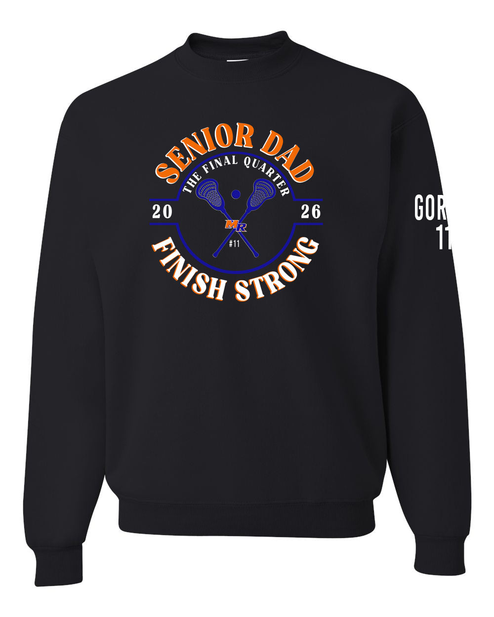 Senior Dad Crewneck Sweatshirt Large Front design