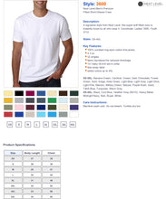 Load image into Gallery viewer, WCWAA Cotton Short sleeve Shirt Adult and Youth