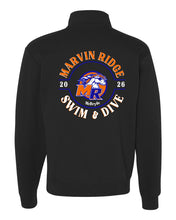 Load image into Gallery viewer, Marvin Ridge Swim &amp; Dive Quarter Zip Sweatshirt Large Back design  ALL DESIGN OPTIONS