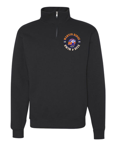 Marvin Ridge Swim & Dive Quarter Zip Sweatshirt POCKET FRONT design  ALL DESIGN OPTIONS