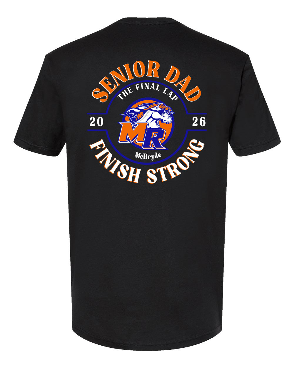 Senior Dad Short Sleeve Shirt LARGE BACK DESIGN SWIM AND DIVE