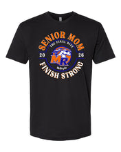 Load image into Gallery viewer, Senior Mom  Short Sleeve Shirt LARGE FRONT DESIGN Ladies or Mens cut TEE  SWIM AND DIVE