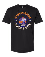 Load image into Gallery viewer, Marvin Ridge Swim &amp; Dive Short Sleeve Shirt FRONT DESIGN SWIM AND DIVE