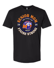 Load image into Gallery viewer, Senior Mom  Short Sleeve Shirt LARGE FRONT DESIGN Ladies or Mens cut TEE  SWIM AND DIVE