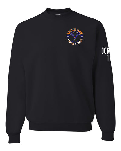 Senior Mom Crewneck Sweatshirt Front Pocket design