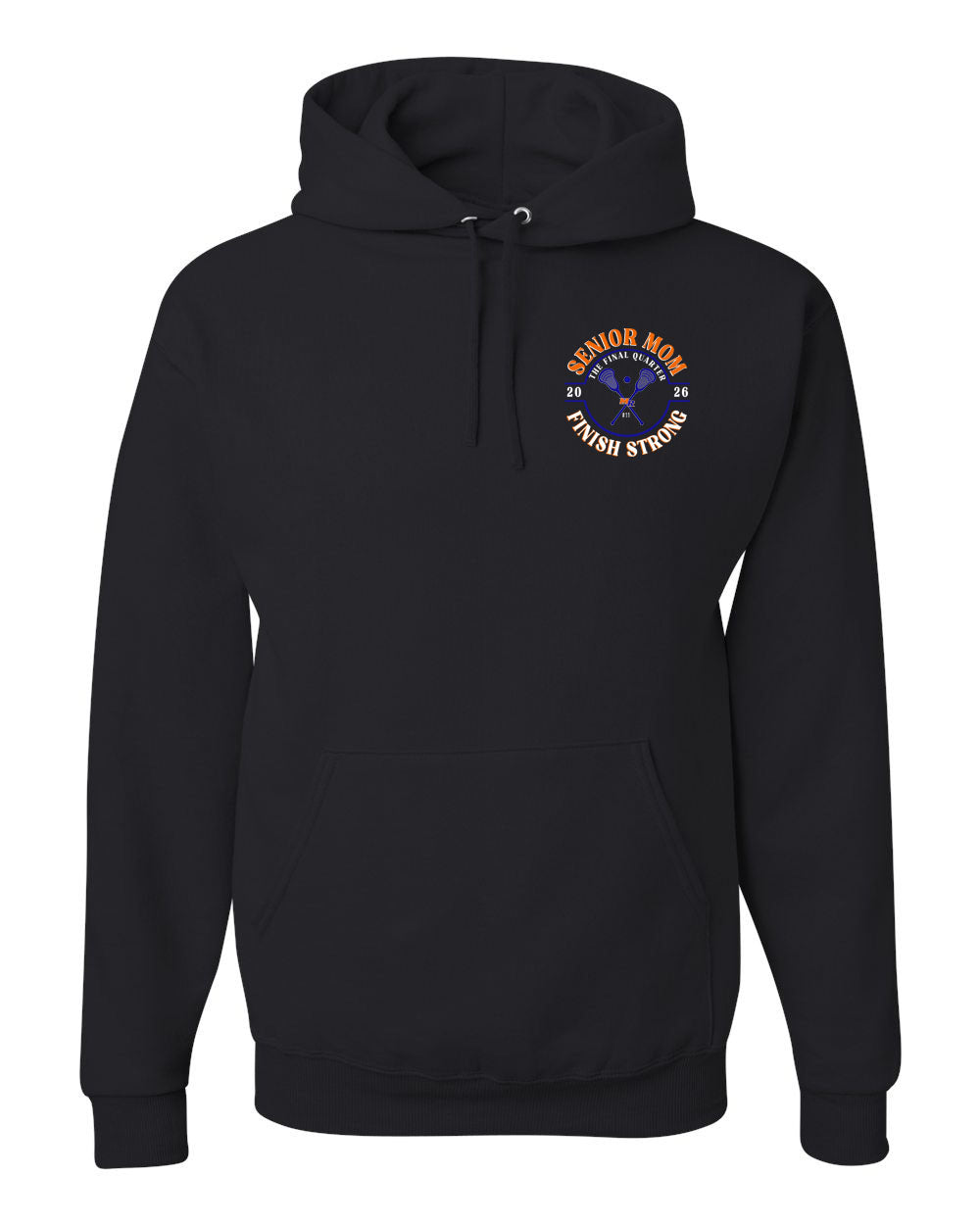 Senior MOM Hoodie Front Pocket Logo