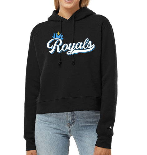 Ladies Royals Crop Hoodie