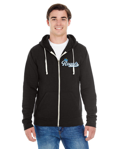Heavyweight Adult Full Zip Royals Sweatshirt