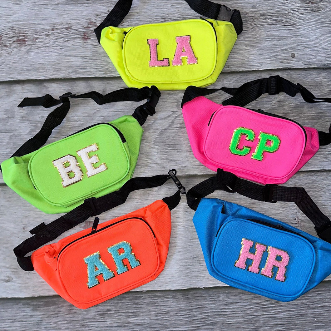 Chenille Letter Patch Fanny Pack