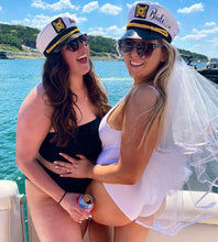 Load image into Gallery viewer, Bride Captain’s Hat with veil