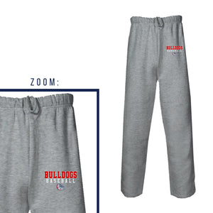 Bulldogs pocket print open bottom Sweatpants
