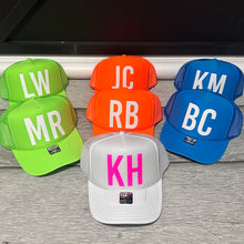Load image into Gallery viewer, Oversized name Neon Trucker Hat