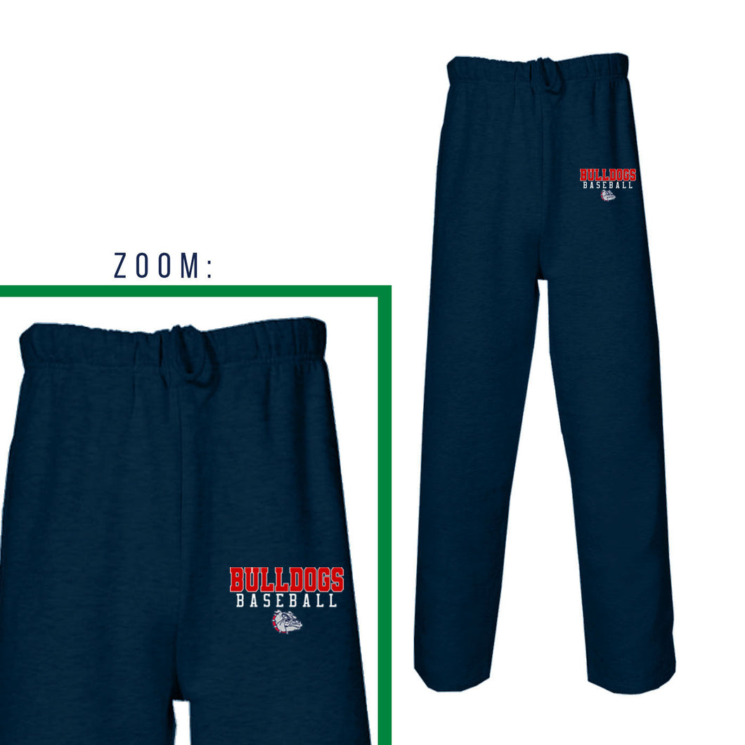 Bulldogs pocket print open bottom Sweatpants