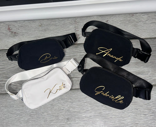 Personalized name crossbody bag