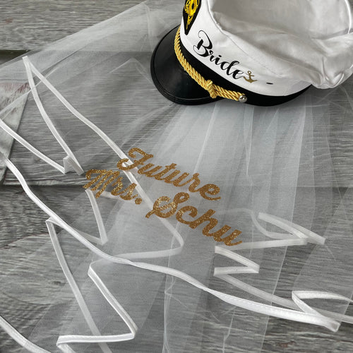 Bride Captain’s Hat with veil