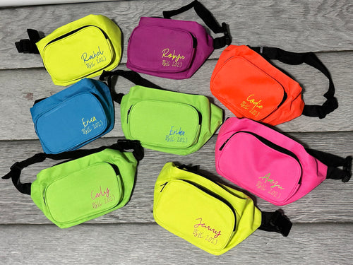 Neon Fanny Pack with custom text