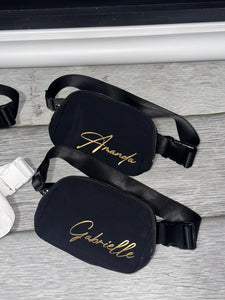 Personalized name crossbody bag