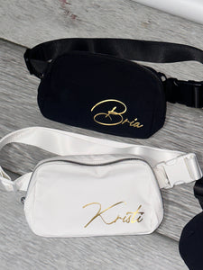 Personalized name crossbody bag