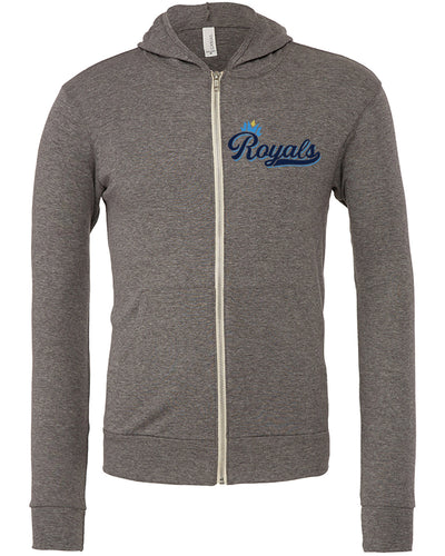 Full Zip Lightweight Royals Hooded Sweatshirt