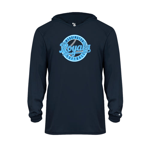Dri Fit 14 u Royals Youth Long Sleeve Hooded Tee