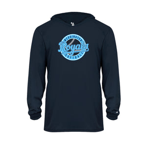 Dri Fit 14 u Royals Youth Long Sleeve Hooded Tee
