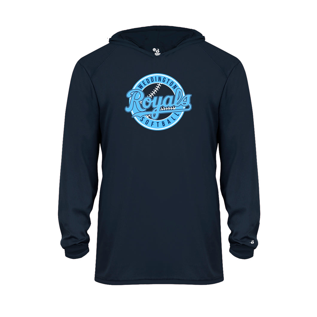 Dri Fit 14 u Royals Youth Long Sleeve Hooded Tee