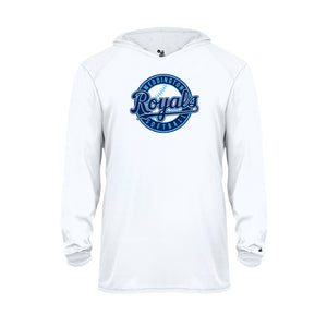 Dri Fit 14 u Royals Youth Long Sleeve Hooded Tee