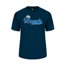 Load image into Gallery viewer, Cotton Short sleeve Royals Shirt Adult and Youth