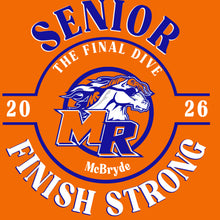 Load image into Gallery viewer, Senior Short Sleeve Shirt LARGE BACK DESIGN SWIM AND DIVE