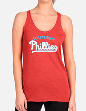 Load image into Gallery viewer, Southern Phillies Vintage red tank ALL 3 DESIGNS IN THIS LISTING