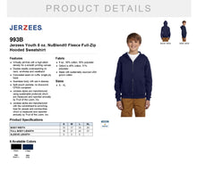 Load image into Gallery viewer, Youth Full Zip Royals Hoodie