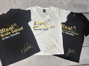 Bride Real Housewives Themed v-neck shirt