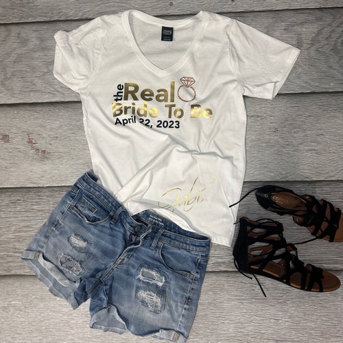 Bride Real Housewives Themed v-neck shirt