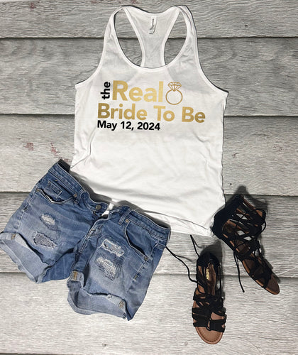 Real Bride To Be tank top